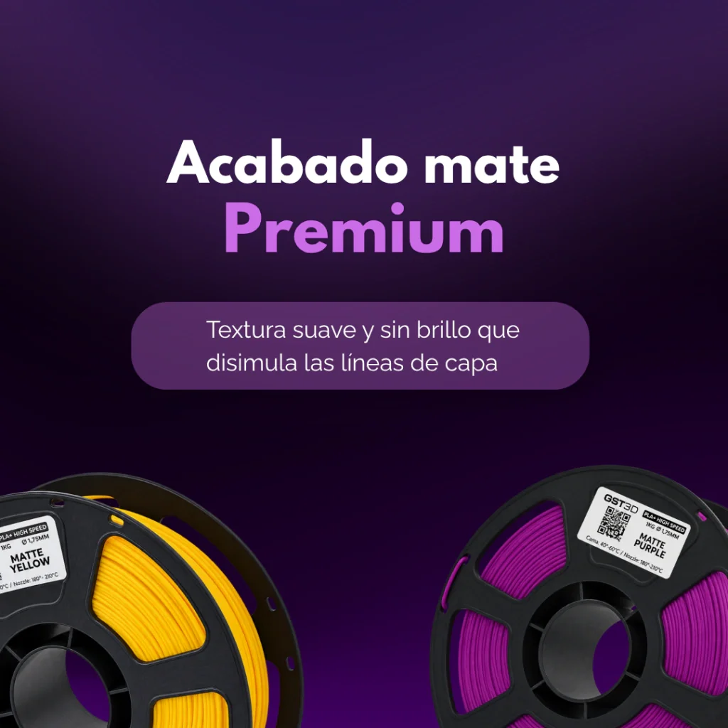 Matte FUCSIA Fuchsia Filamento PLA+ Matte GST3D Black Edition