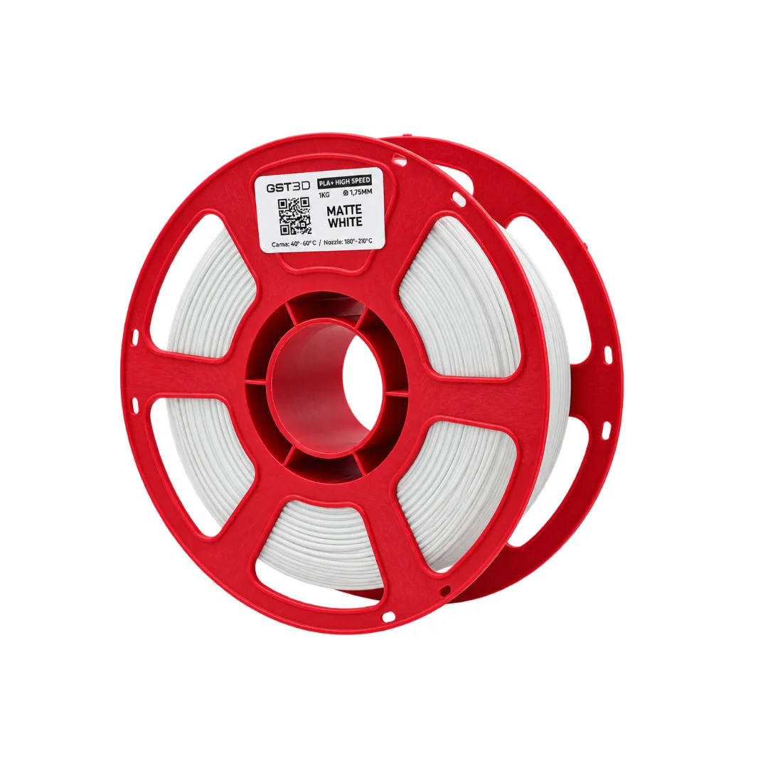 Matte BLANCO White Filamento PLA+ Matte GST3D Black Edition