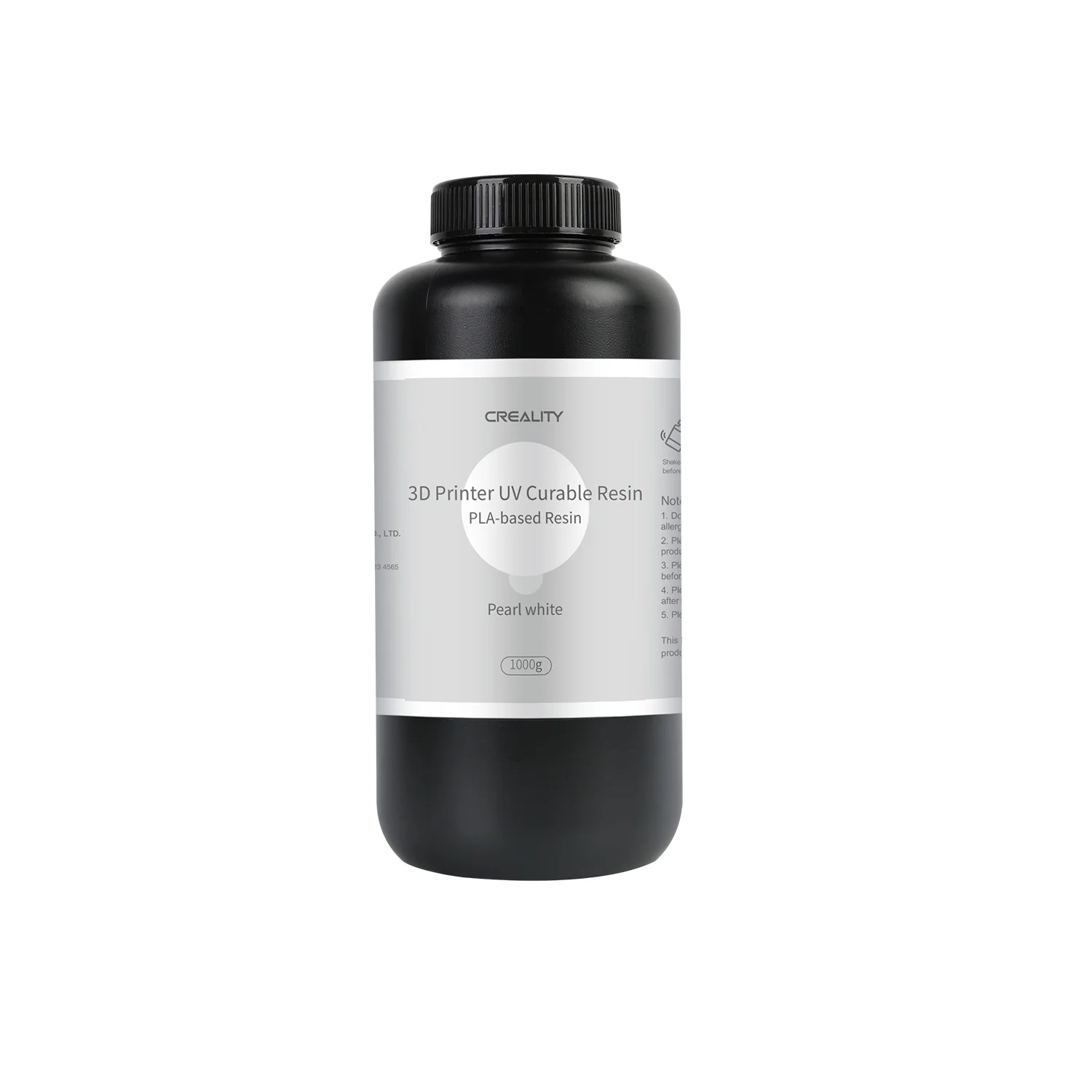 Blanco Perla Pearl White Resina Curable UV a base de PLA Creality 500g - 0.5kg  3302170007