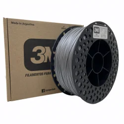 GRIS PLOMO PLA 3N3 FILAMENTO 3D 1.75MM 1KG M80IGR175CJ