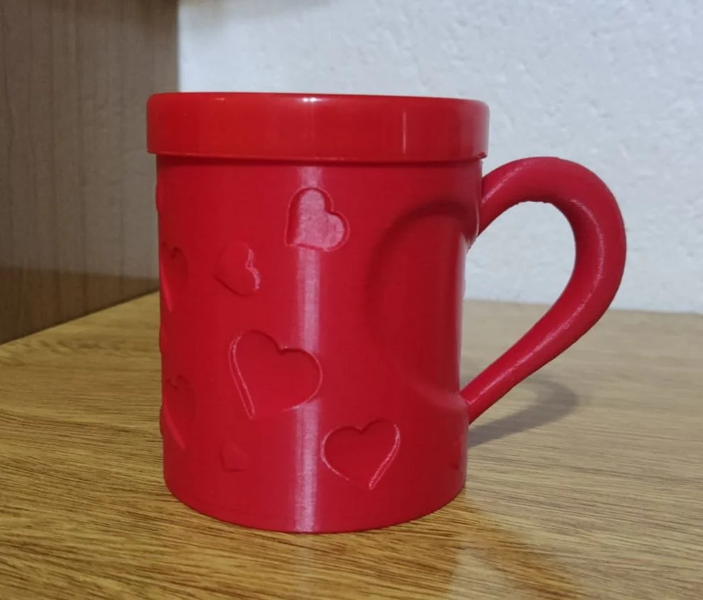 FUCSIA ALTA TAZA interior de taza para impresión 3d con borde polimero AT