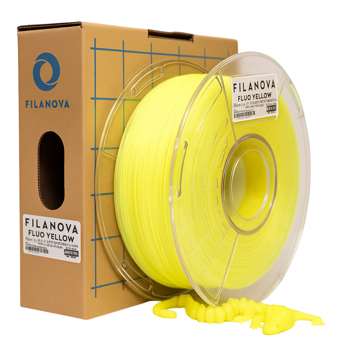 AMARILLO Fluo Yellow PLA Filanova x 1Kg Filamento 1.75