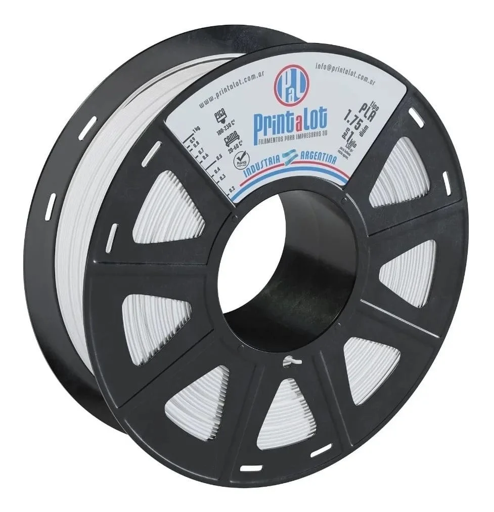 BLANCO PLA 250 PrintaLot Filamento 3D DIAMETRO 1,75mm 250 gr