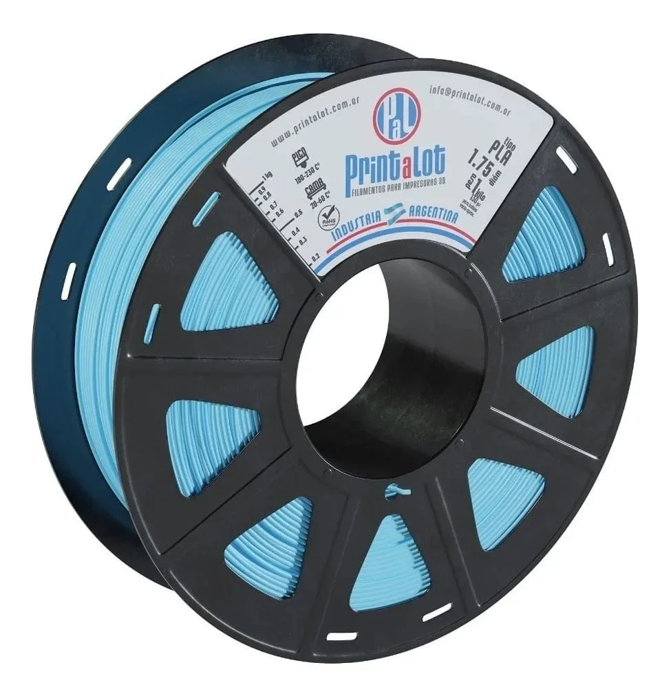 CELESTE PLA 250 gr PrintaLot Filamento 3D DIAMETRO 1,75mm 250 gr