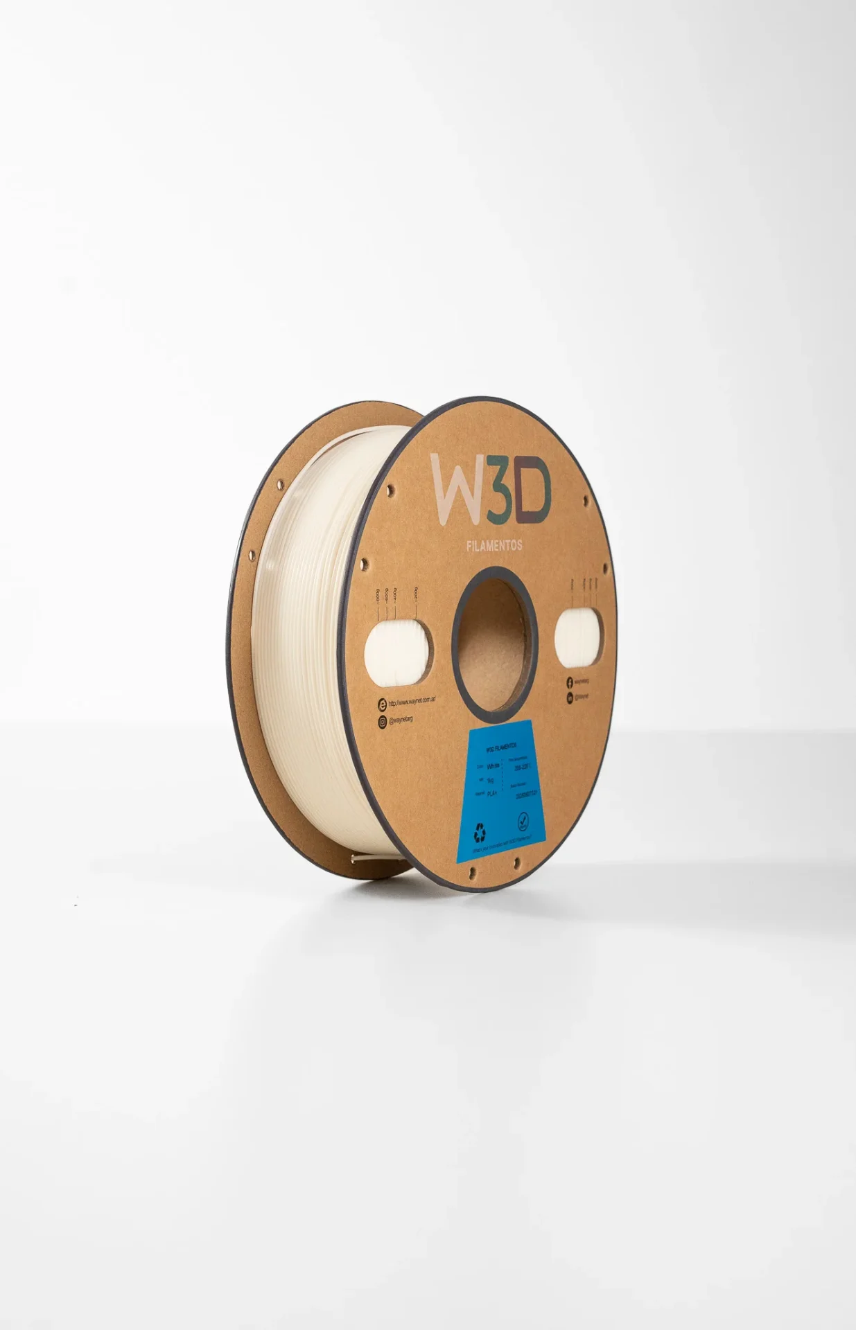 BLANCO (White) ABS W3D FILAMENTO 3D 1.75MM 1KG