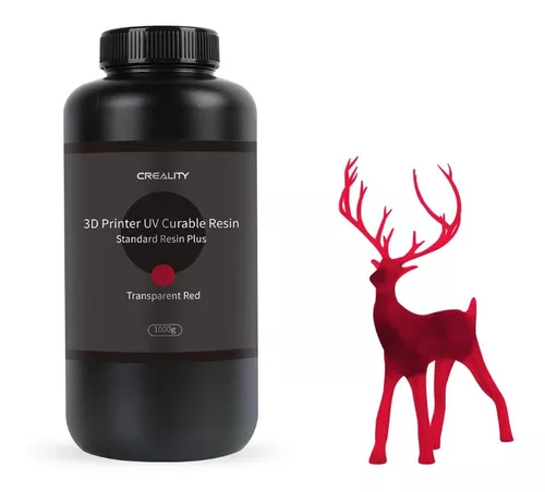 Rojo DURA Standard Plus Resina Transparente Creality 1000g 1kg 3302020088