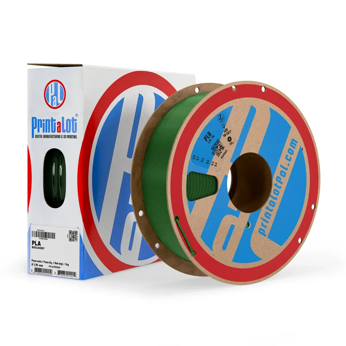 KRIPTONITA METALIZADO verde PLA PrintaLot x1KG Filamento 3D DIAMETRO 1,75mm