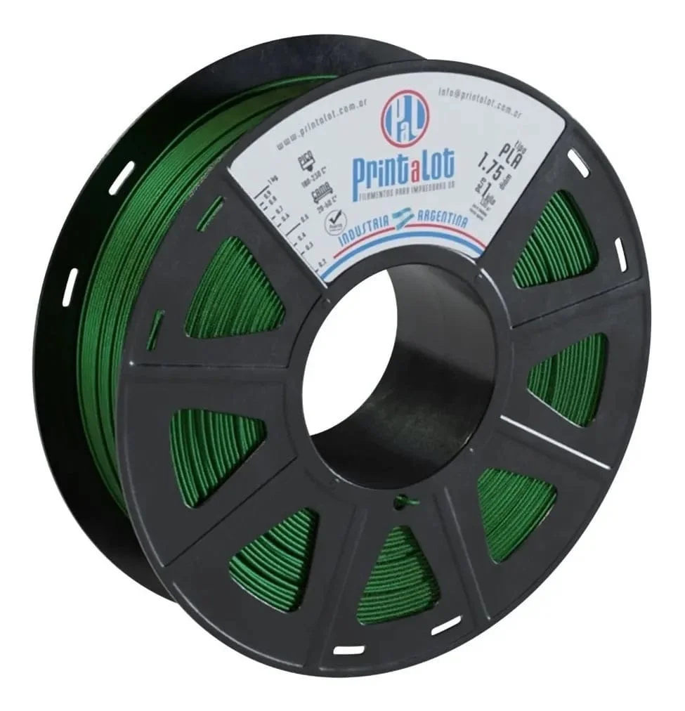 KRIPTONITA METALIZADO verde PLA 250 gr PrintaLot Filamento 3D DIAMETRO 1,75mm 250 gr