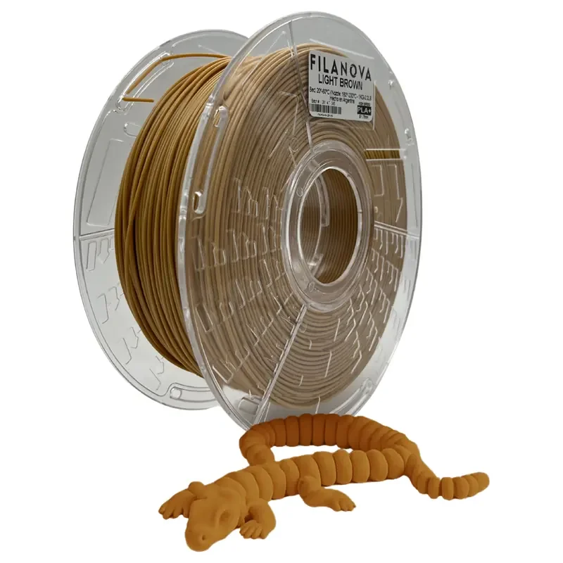 MARRON CLARO Light Brown PLA Filanova x 1Kg Filamento 1.75