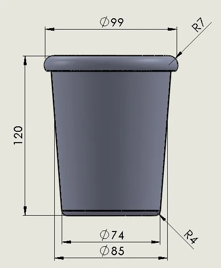 MOD1 500ML LABIO GRUESO VASO UN POCO DE RUIDO 500ML SIN STL (SOLO VASO DE ALUMINIO SIN PIEZAS IMPRESAS) ALUMINIO,(LAS MEDIDAS PUEDEN VARIAR)