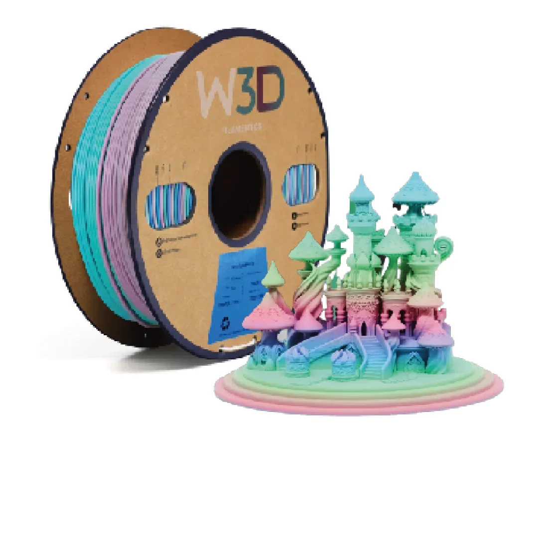 MATTE ARCOIRIS MACARON (Matte Macaron Rainbow) PLA W3D FILAMENTO 3D 1.75MM 1KG 0104011
