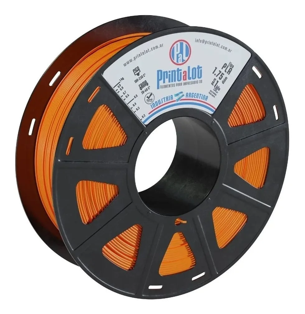 NARANJA PLA 250 gr PrintaLot Filamento 3D DIAMETRO 1,75mm 250 gr