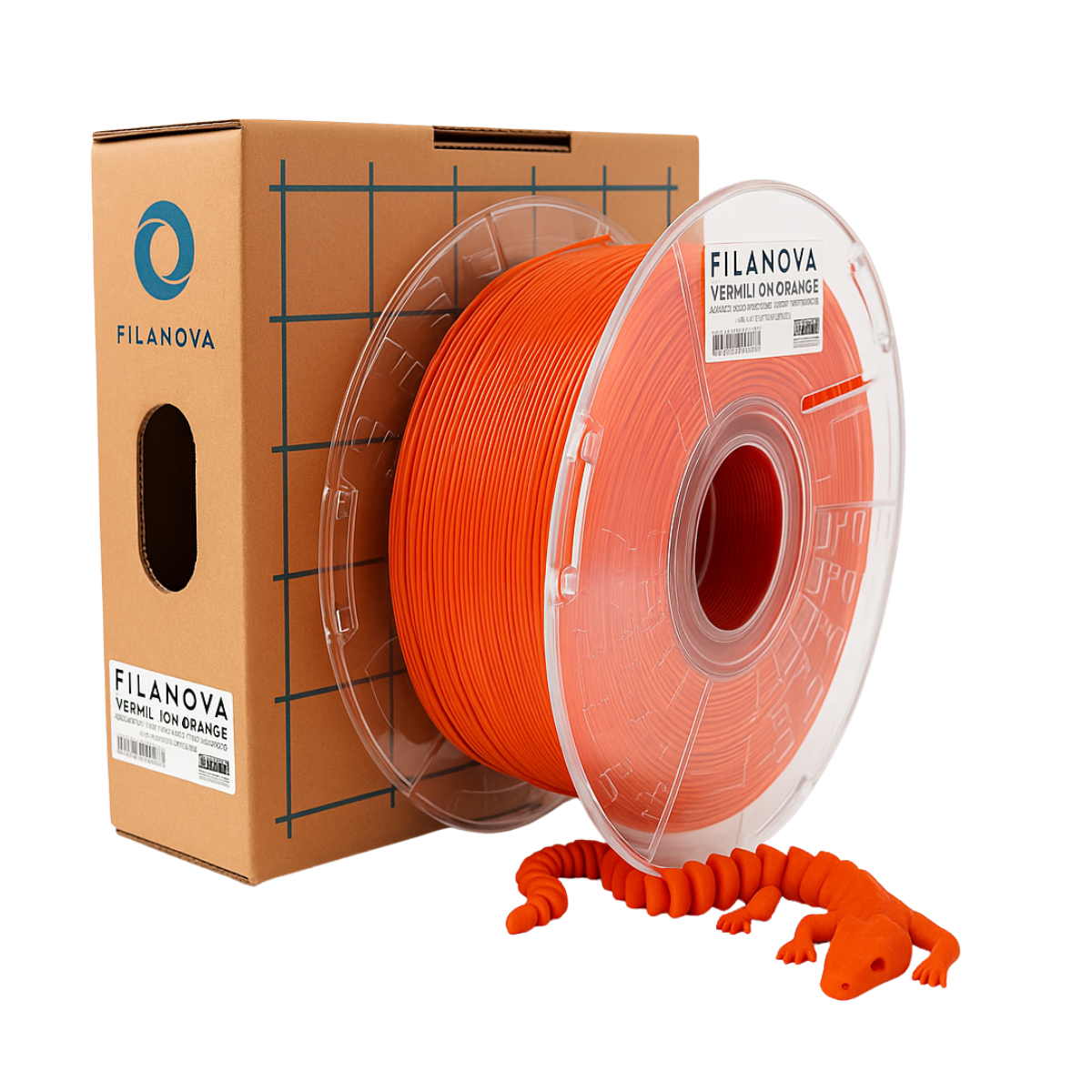 NARANJA Vermilion Orange PLA Filanova x 1Kg Filamento 1.75