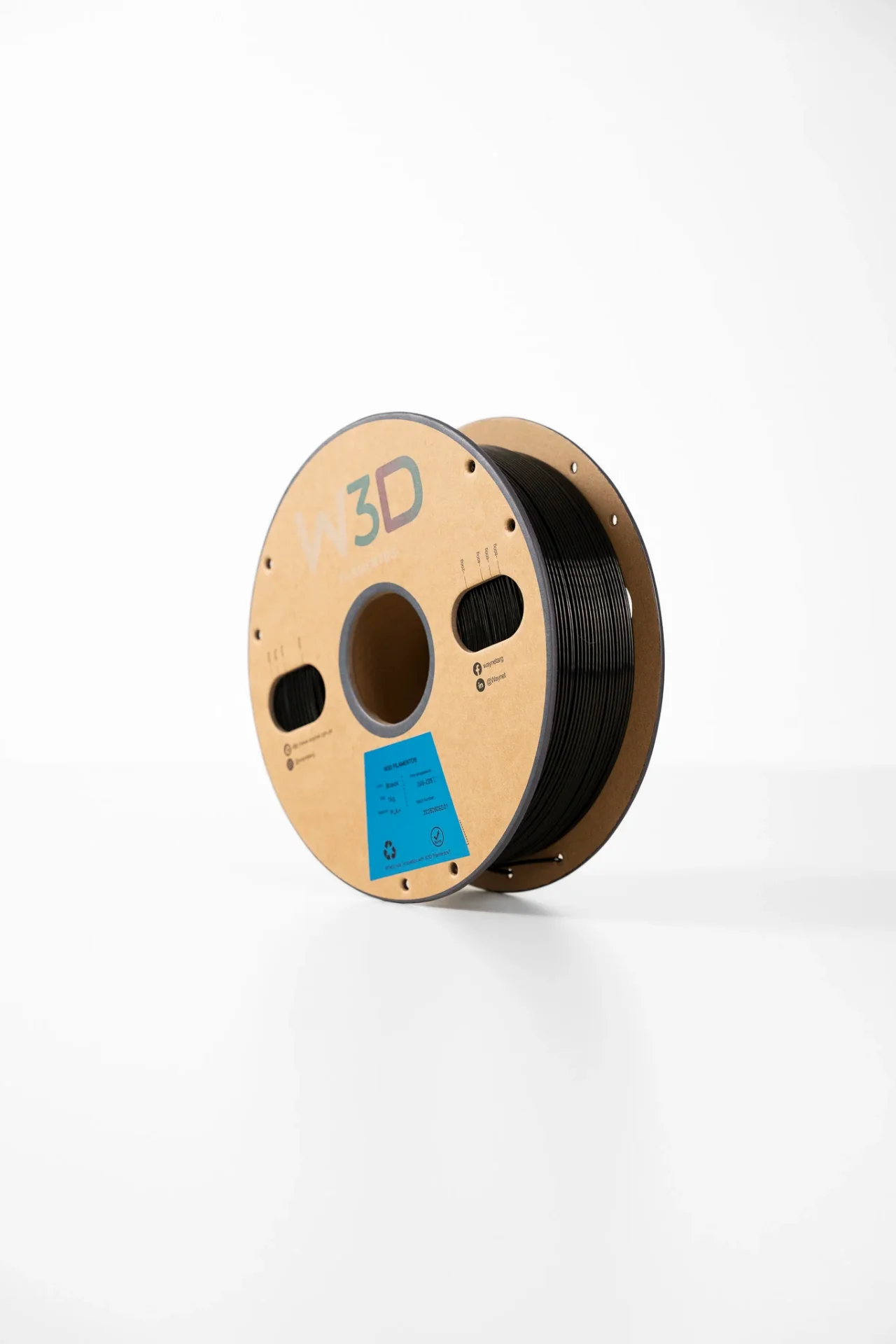 NEGRO (Black) PETG W3D FILAMENTO 3D 1.75MM 1KG