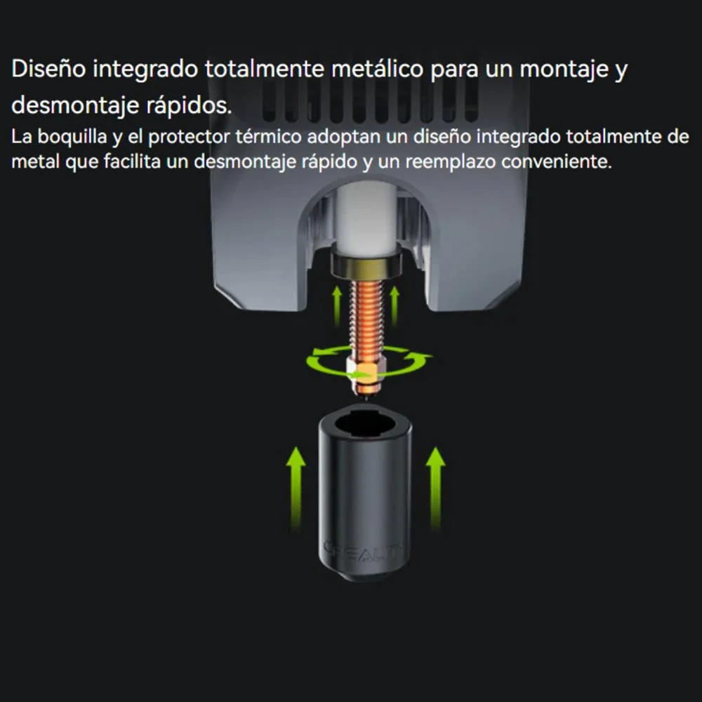 Pico 0.4mm Acero Endurecido Unicorn Creality HI - K2 Plus 33291