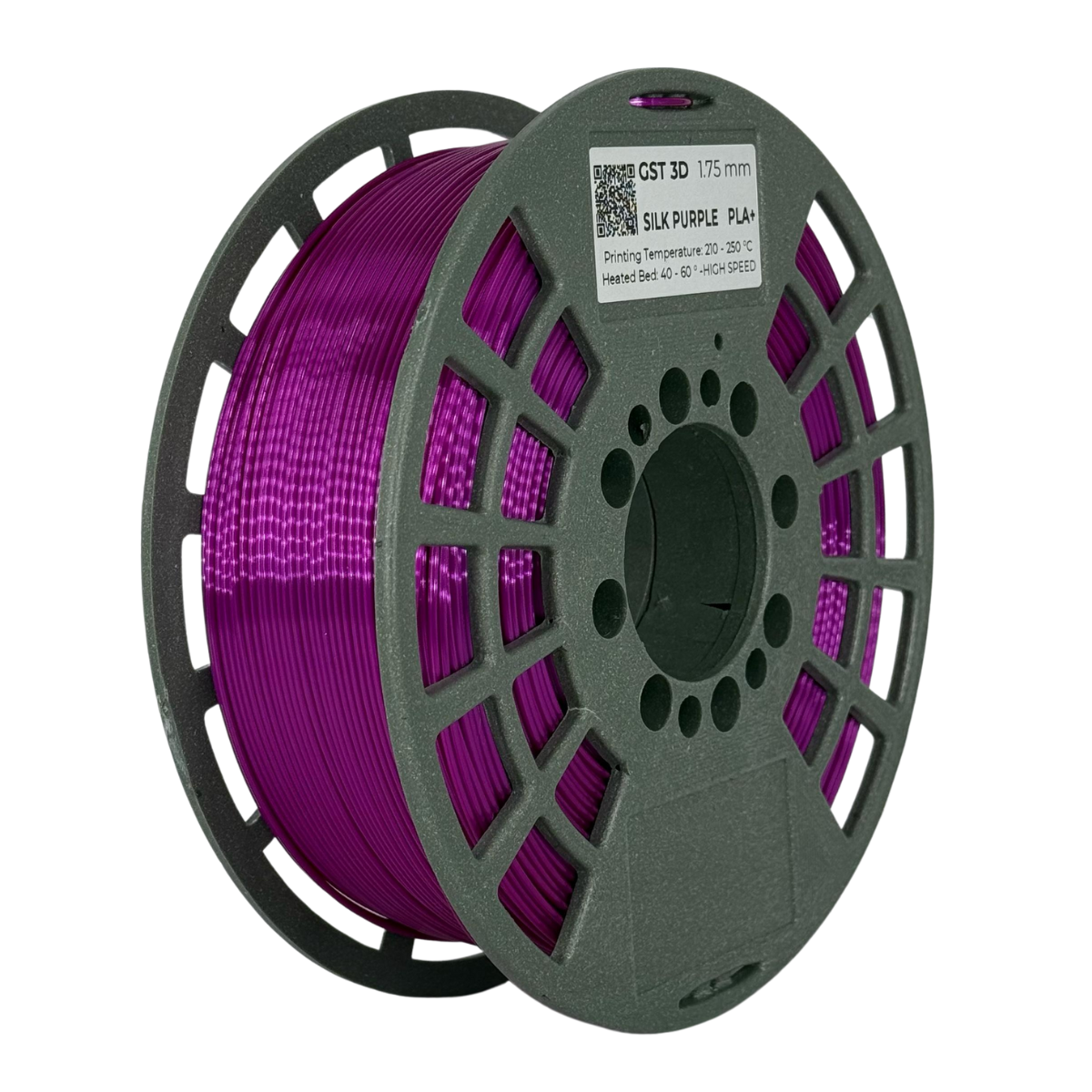 SILK PURPURA PURPLE GST sin caja PLA SILK Filamento 3D 1.75 1KG
