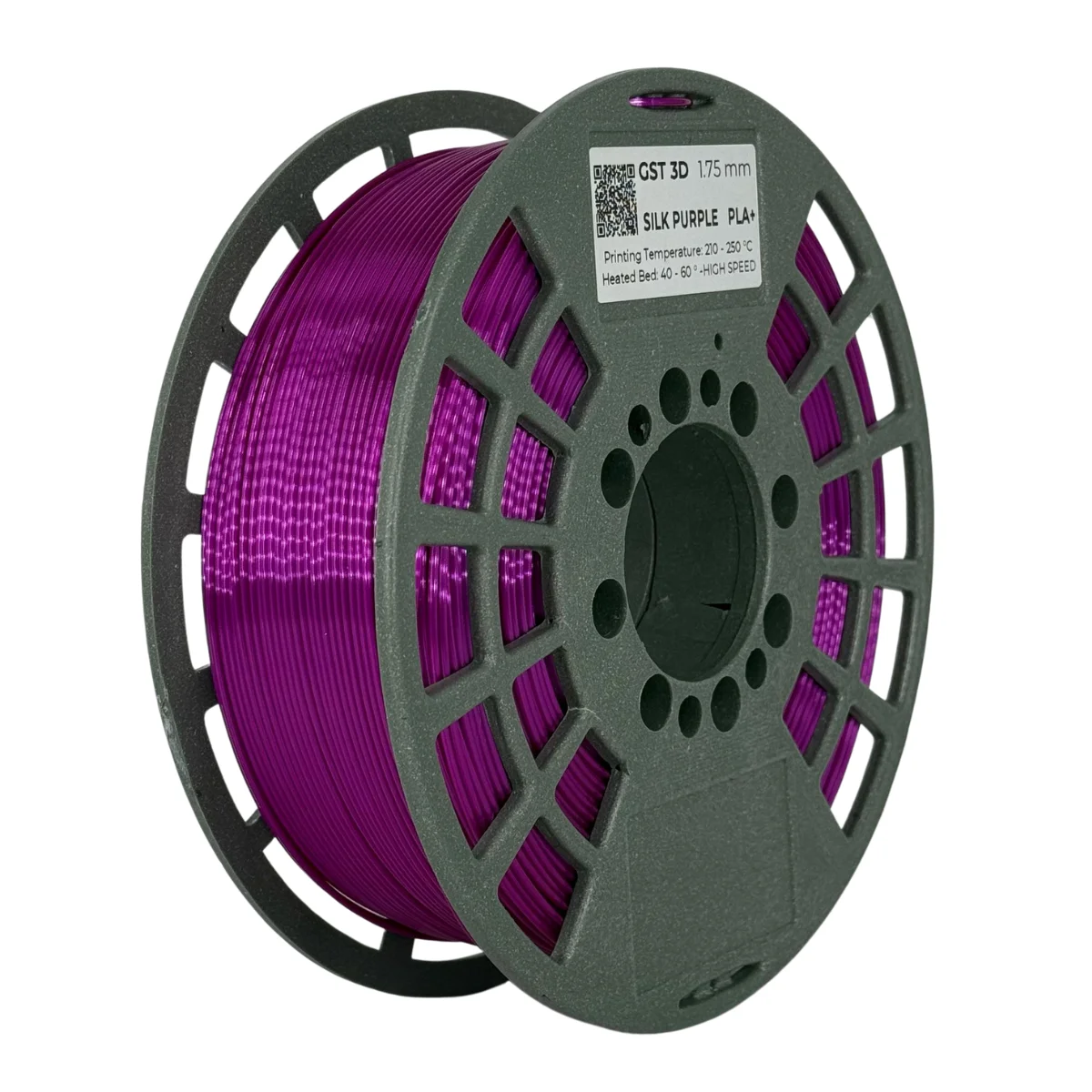 SILK PURPURA PURPLE GST sin caja PLA SILK Filamento 3D 1.75 1KG