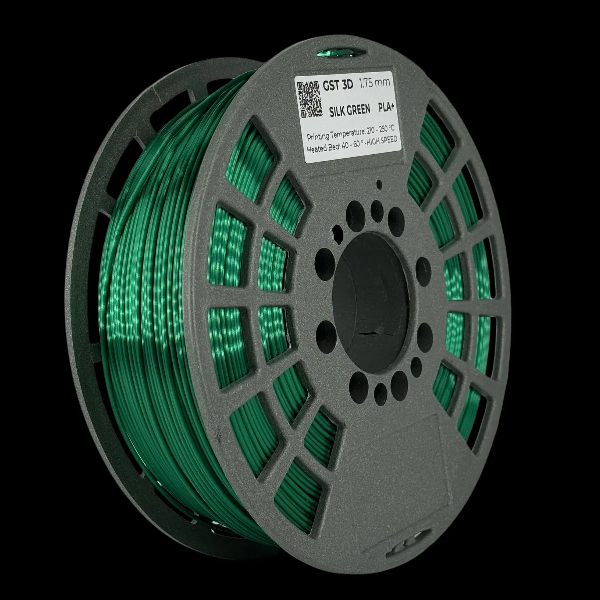 SILK VERDE GREEN GST CON CAJA PLA Filamento 3D 1.75 1KG