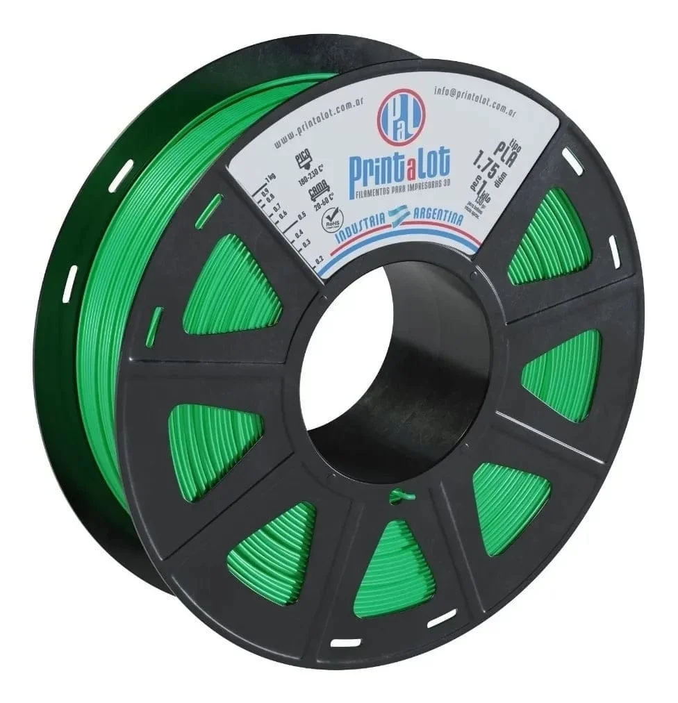 VERDE MILITAR METALIZADO PLA 250 gr PrintaLot Filamento 3D DIAMETRO 1,75mm 250 gr