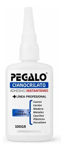 Cianocrilato 100gr Pegalo Profesional Instantáneo pegamento Adhesivo
