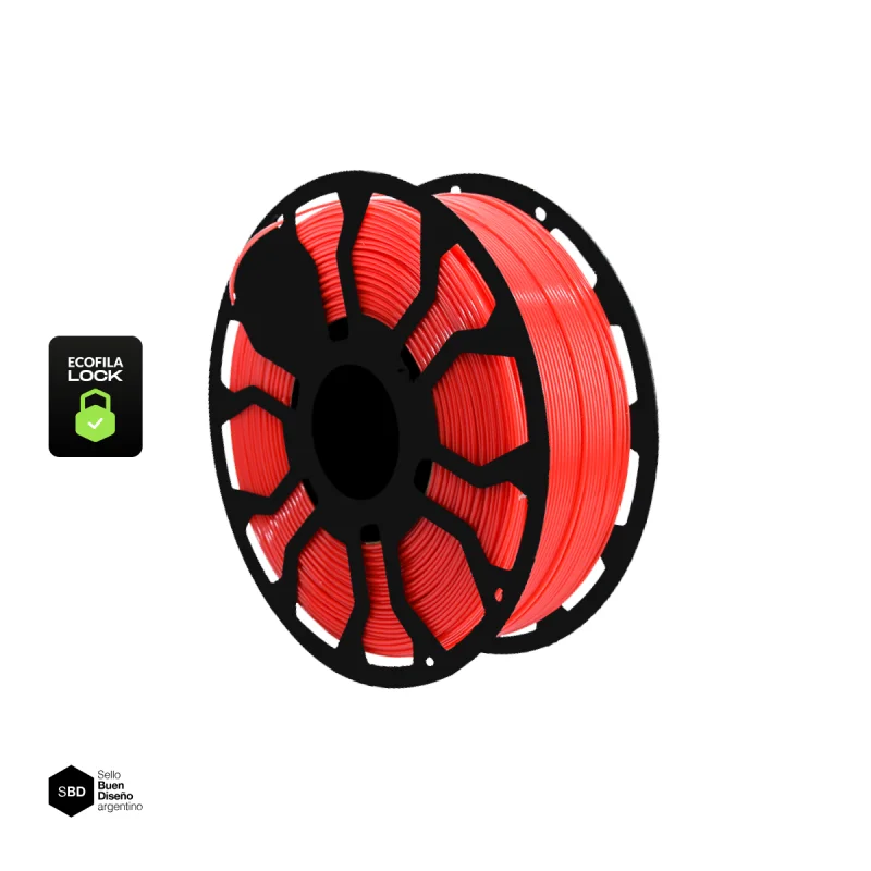 ROJO CON CARRETEL PLA HELLBOT Filamento 3D 1,75mm x 1KG ECOFILA 3593      7798391346908