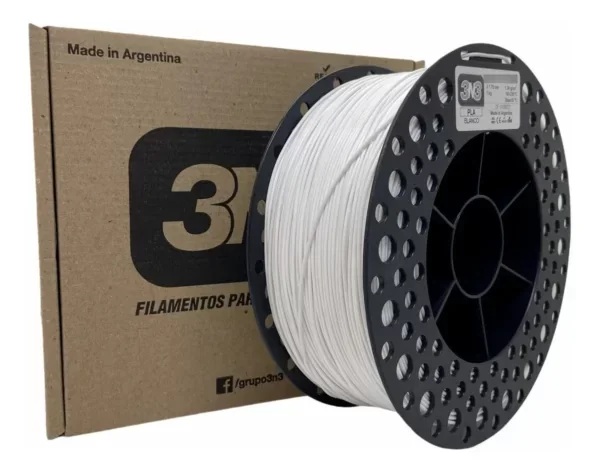BLANCO PLA 3N3 FILAMENTO 3D 1.75MM 1KG M80IBL175CJ