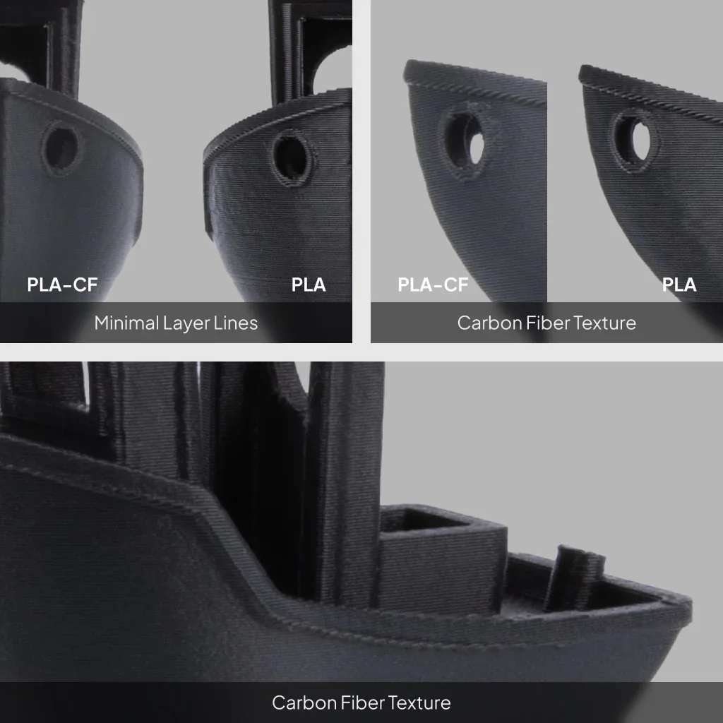 NEGRO PLA Elegoo Diámetro Filamento – FIBRA CARBONO -1.75mm-1KG- 50.203.0464