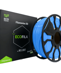 CELESTE CON CARRETEL PLA HELLBOT Filamento 3D 1,75mm x 1KG ECOFILA 3616