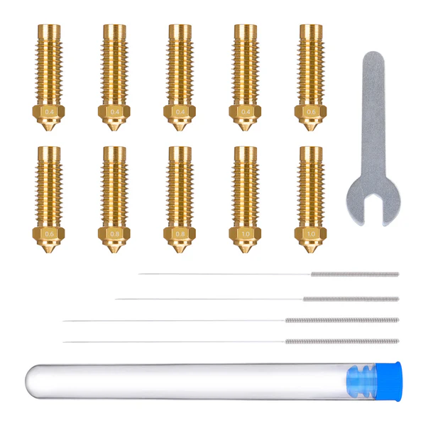 PICOS KIT 0,4-0,6-0,8 y 1,0 Multi size brass nozzle kit for Neptune 4 plus - 4 Max ELEGOO SKU 50.204.0065 C8