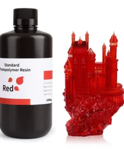 ROJO TRANSPARENTE ESTANDAR RESINA ELEGOO 1 KG 50.103.0090