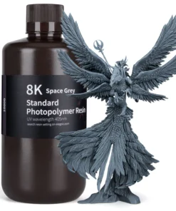 GRIS ESPACIAL ESTANDAR RESINA ELEGOO 8K 1Kg 50.103.0124