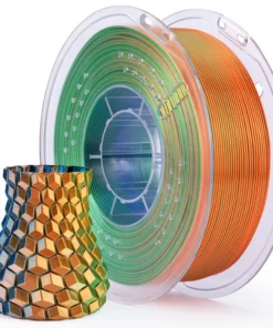 AZUL VERDE NARANJA SILK PLA Elegoo Filamento -1.75mm-1KG 50.203.0337
