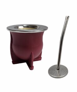 BORDO MATE LASERABLE con bombilla acero inoxidable