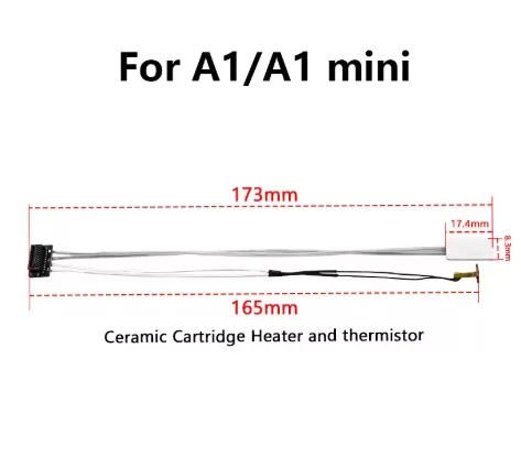 Kit de calentamiento termistor generic compatible con impresoras Bambu Lab A1 A1 mini 6001 C10