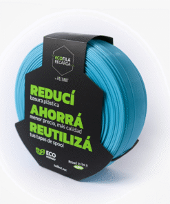 Aqua CON CARRETEL PLA Filamento 3D Hellbot 1Kg 1.75mm 3612