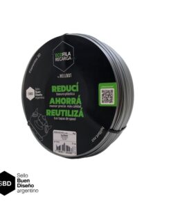 Plateado SIN CARRETEL PLA Filamento 3D Hellbot 1Kg 1,75mm cod 2757
