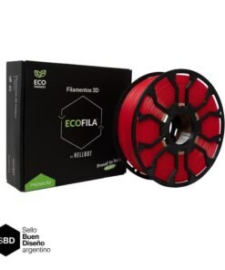 Rubi Translucido CON CARRETEL Filamento Hellbot ECOFILA 1Kg PLA 1,75mm 3644