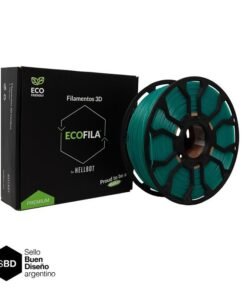 Esmeralda Translucido CON CARRETEL Filamento Hellbot ECOFILA 1Kg PLA 1,75mm Verde cod 1872