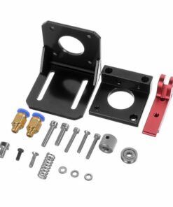 30529-Kit extrusor Directo Mk8 Aluminio Izquierdo Version B con Base y acoples