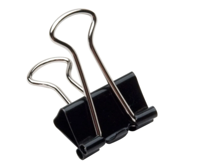 Clip aprieta cama vidrio Cant 1 Manitos 32mm Nro.3 Aprieta Papel Binder