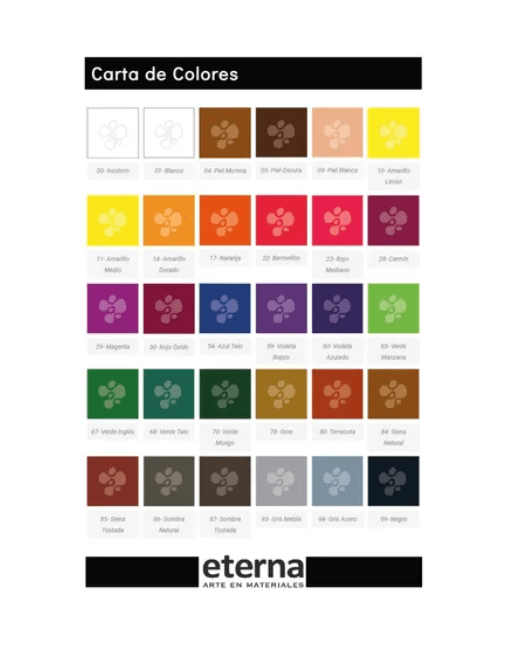 PIEL OSCURA Pintura Aerografia Eterna Hard Superficies Rigidas 50ml X 15 COD 05 - Imagen 3