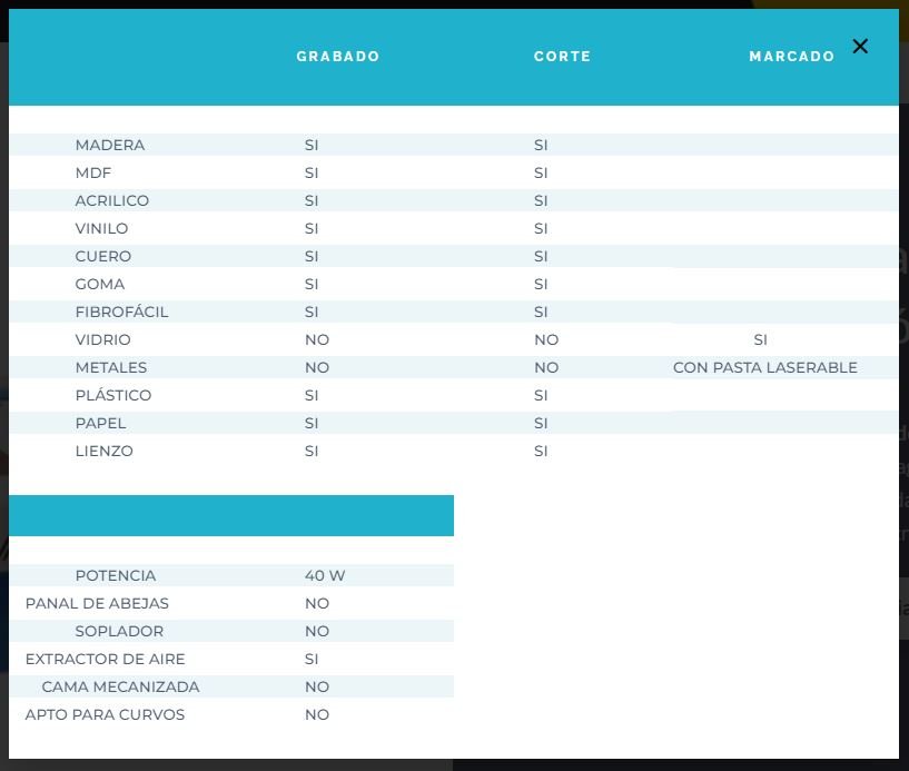 Láser 40W Co2 300X200 3020 Cortadora Grabadora Pantógrafo - Imagen 4