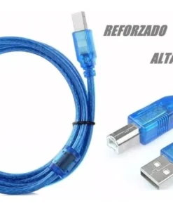 Cable Usb corto Para Impresora Mallado Con Filtro