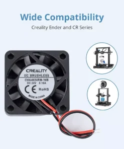 COOLER HOTEND FAN CREALITY VENTILADOR AXIAL 40X40X10 24V ENDER 3 5 V2 COD 2528 4004110075