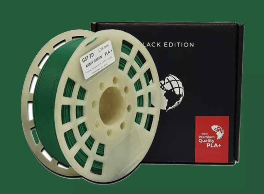 VERDE MILITAR GST SIN CAJA PLA Filamento 3D 1.75 1KG