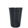 Negro Vaso Milkshake de plastico polimero con sorbete 300 ml - AT