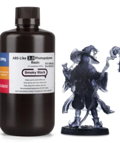 NEGRO AHUMADO ABS V3.0 RESINA ELEGOO 500Grs 50.103.0189