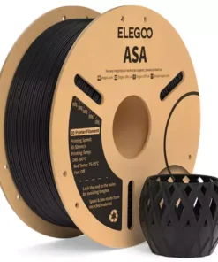 NEGRO ASA Elegoo Filamento Diámetro 1,75mm 1kg 50.203.0182