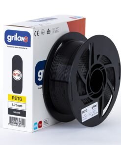 NEGRO PETG GRILON FILAMENTO 3D 1.75MM 1KG