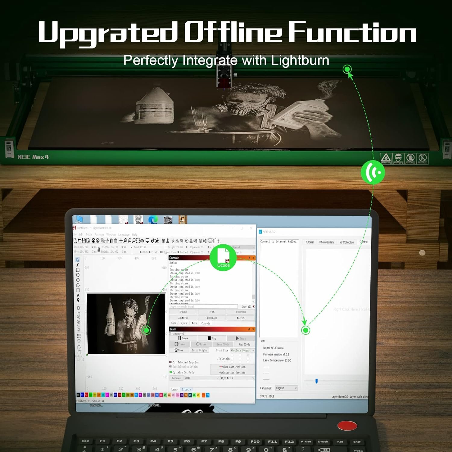 NEJE Max 4 12 W LASER NEJE 30 dias de Garantia - Imagen 2